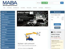 Tablet Screenshot of maba.se